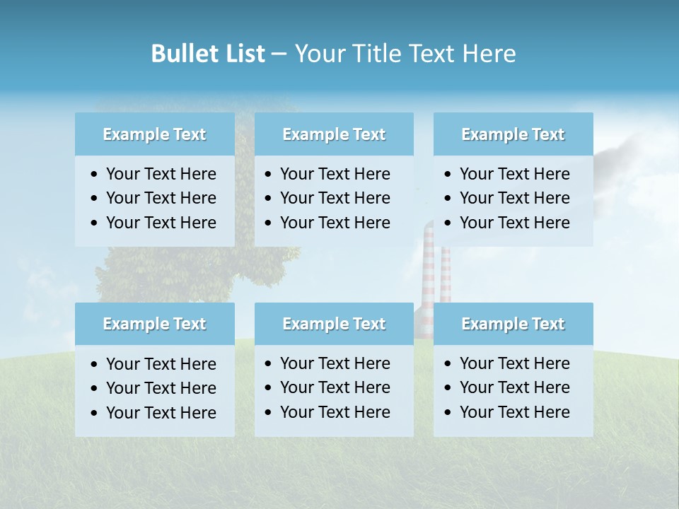 Smoke Toxics Tree Gesture PowerPoint Template