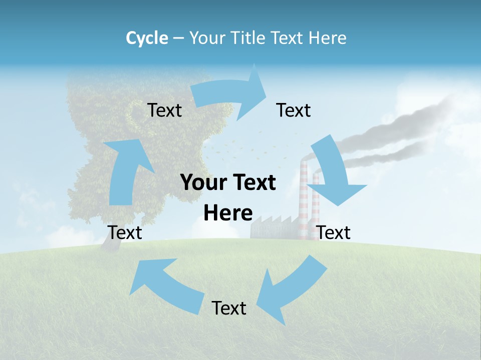 Smoke Toxics Tree Gesture PowerPoint Template