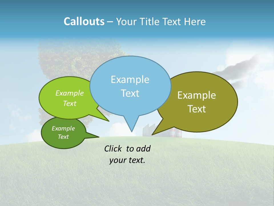 Smoke Toxics Tree Gesture PowerPoint Template