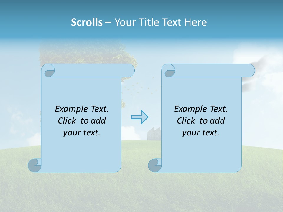 Smoke Toxics Tree Gesture PowerPoint Template