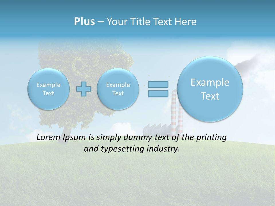 Smoke Toxics Tree Gesture PowerPoint Template