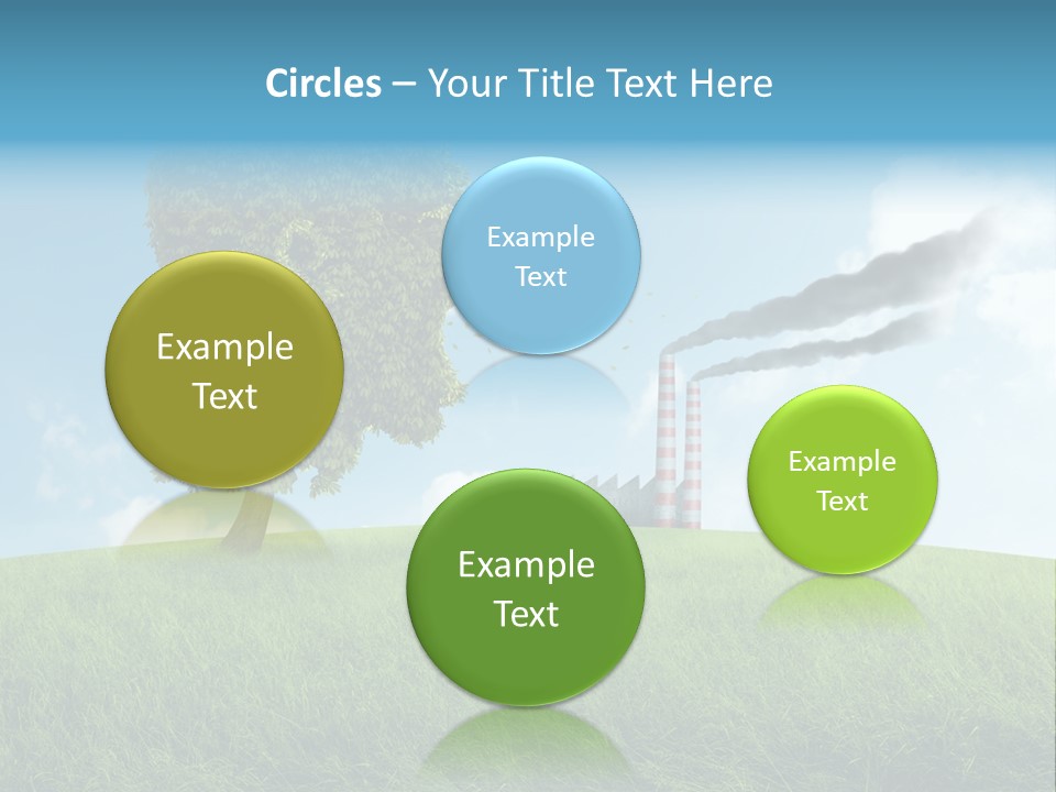 Smoke Toxics Tree Gesture PowerPoint Template