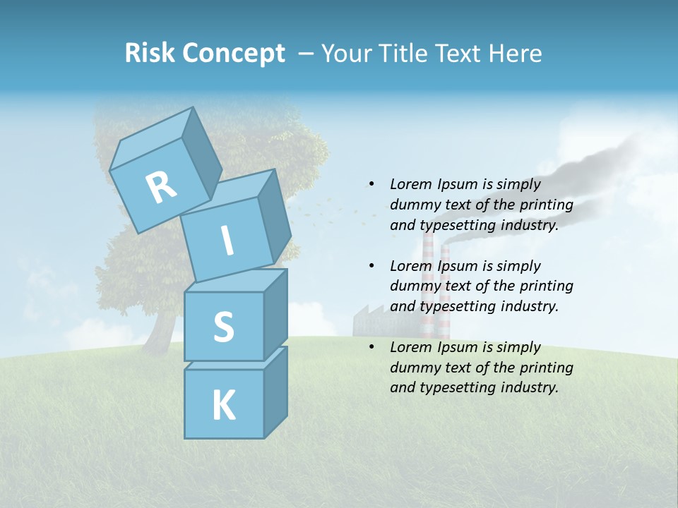 Smoke Toxics Tree Gesture PowerPoint Template