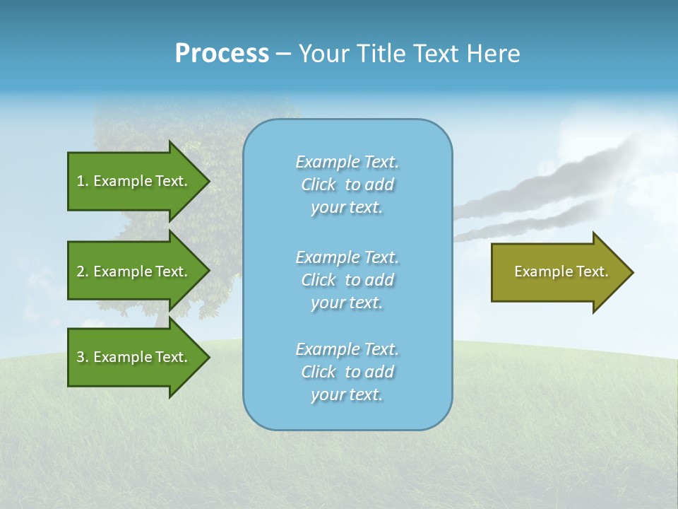 Smoke Toxics Tree Gesture PowerPoint Template