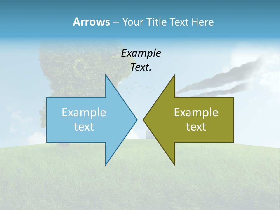 Smoke Toxics Tree Gesture PowerPoint Template