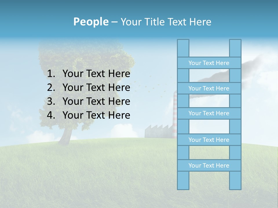 Smoke Toxics Tree Gesture PowerPoint Template