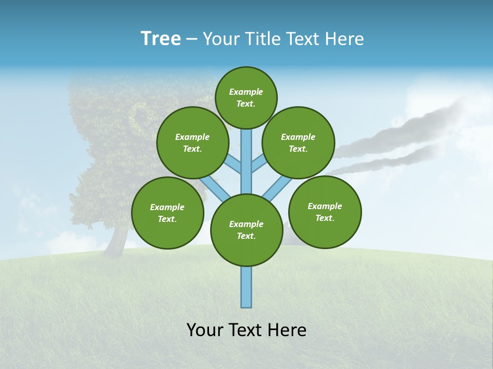 Smoke Toxics Tree Gesture PowerPoint Template