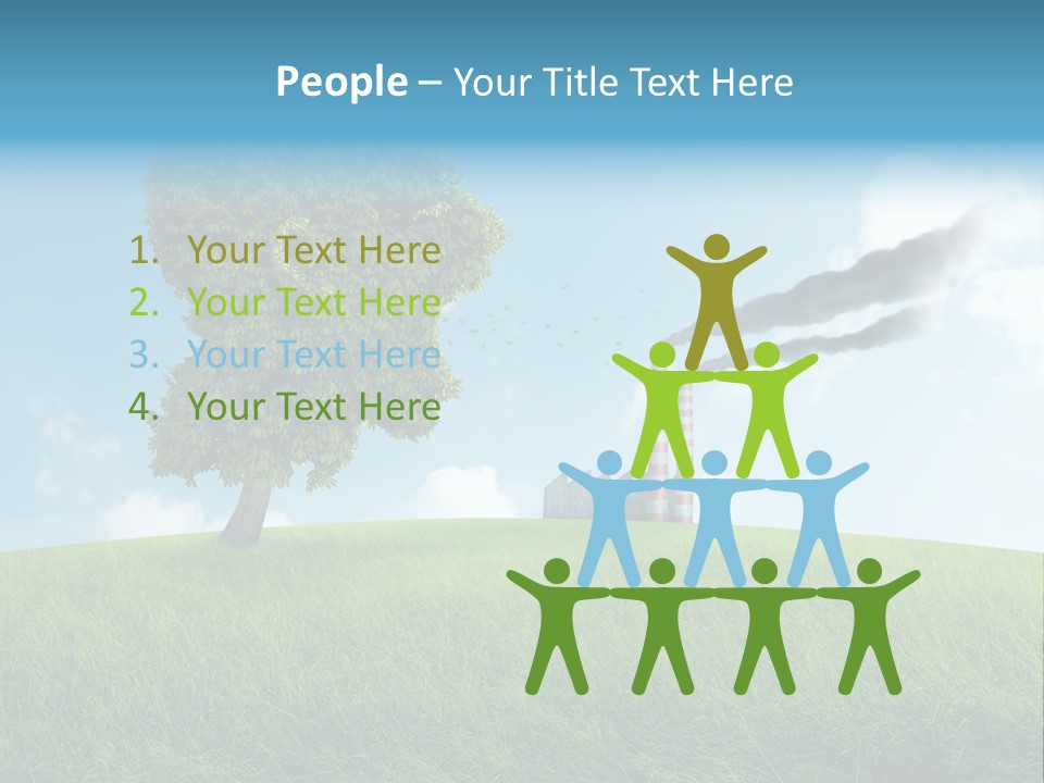 Smoke Toxics Tree Gesture PowerPoint Template
