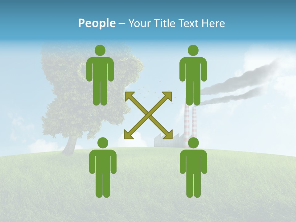 Smoke Toxics Tree Gesture PowerPoint Template