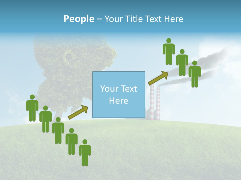 Smoke Toxics Tree Gesture PowerPoint Template