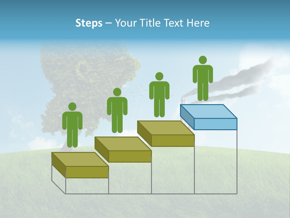 Smoke Toxics Tree Gesture PowerPoint Template