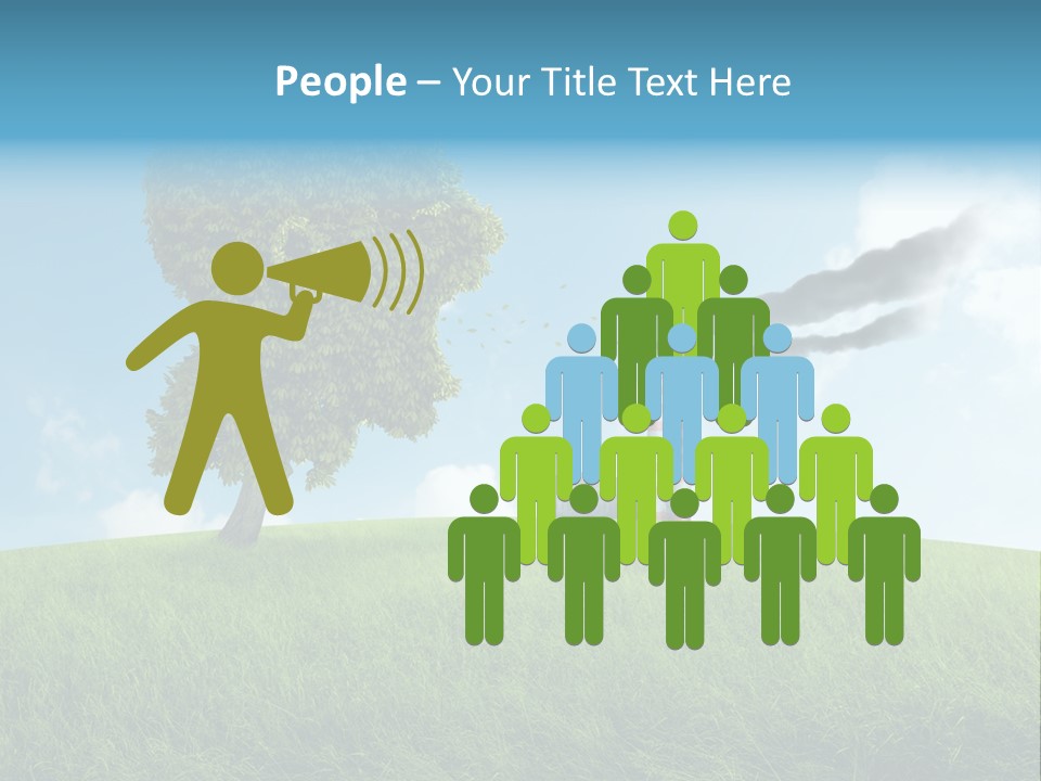Smoke Toxics Tree Gesture PowerPoint Template