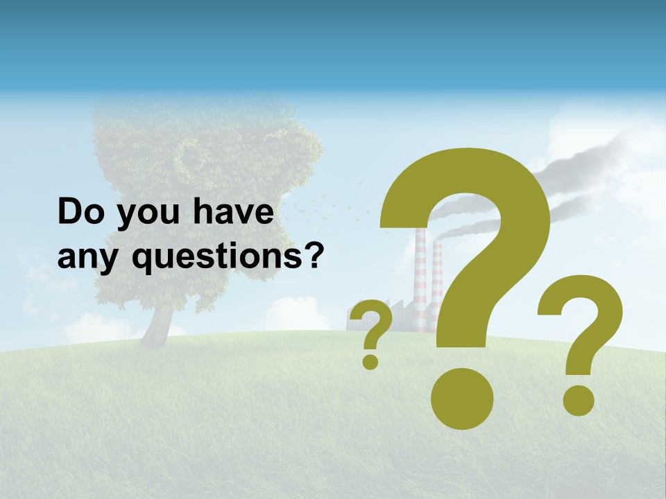 Smoke Toxics Tree Gesture PowerPoint Template