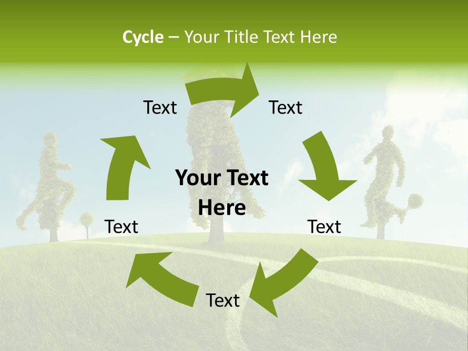 Horizon Flora Shape PowerPoint Template