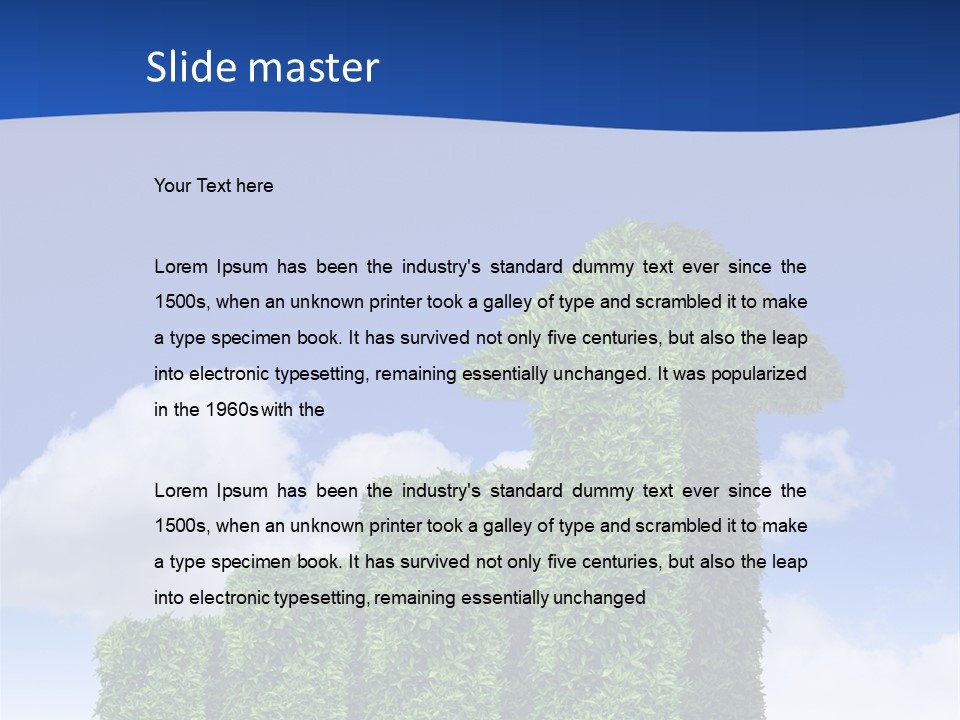 Ball Tree Landscape PowerPoint Template