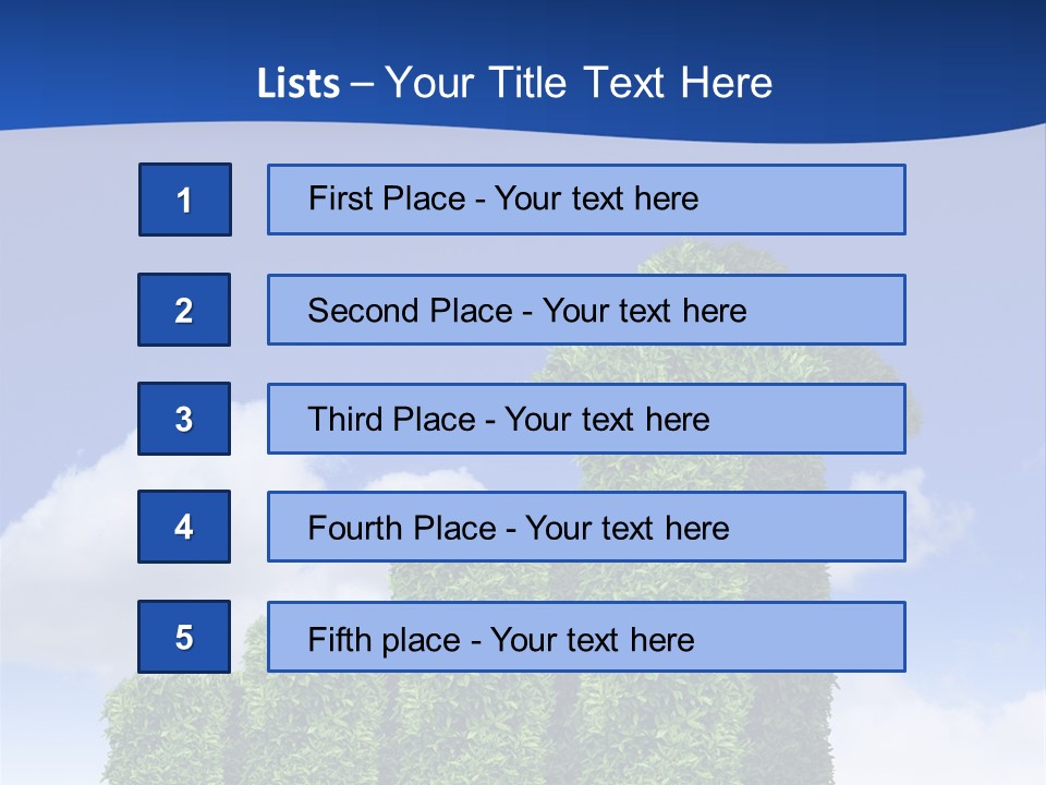 Ball Tree Landscape PowerPoint Template