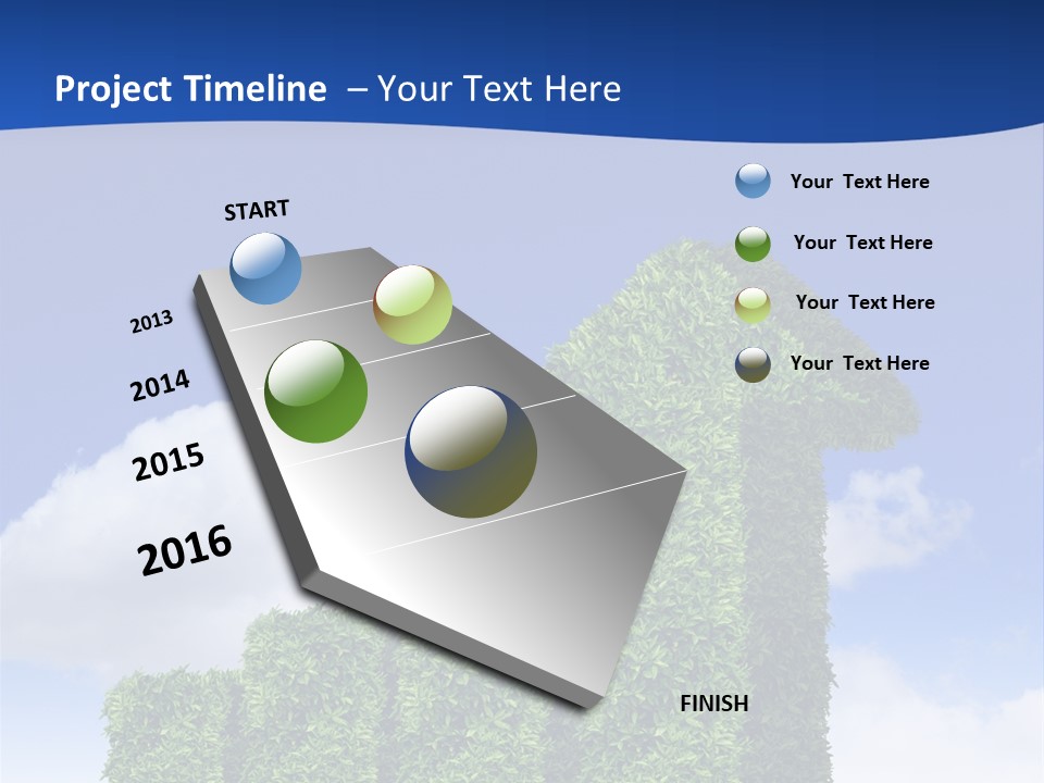 Ball Tree Landscape PowerPoint Template