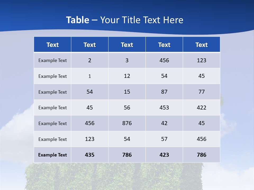 Ball Tree Landscape PowerPoint Template