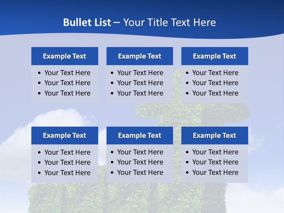 Ball Tree Landscape PowerPoint Template