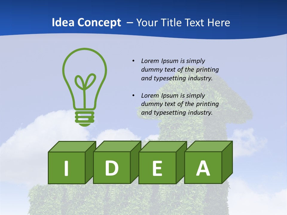 Ball Tree Landscape PowerPoint Template