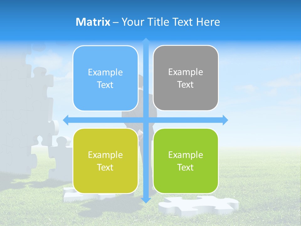 Natural White Green PowerPoint Template