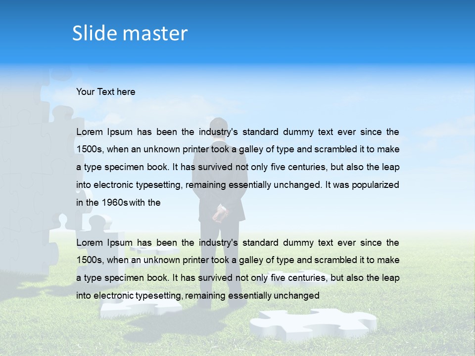 Natural White Green PowerPoint Template