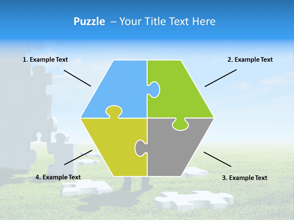 Natural White Green PowerPoint Template