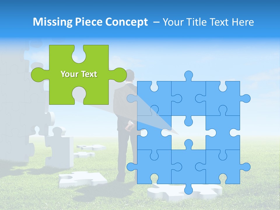 Natural White Green PowerPoint Template