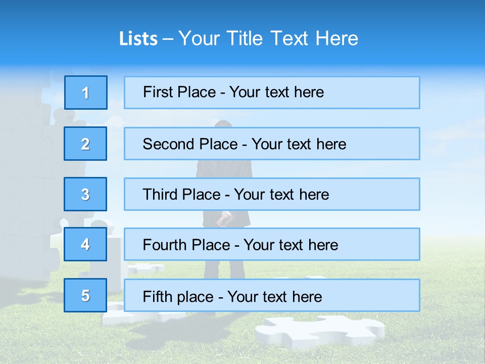 Natural White Green PowerPoint Template