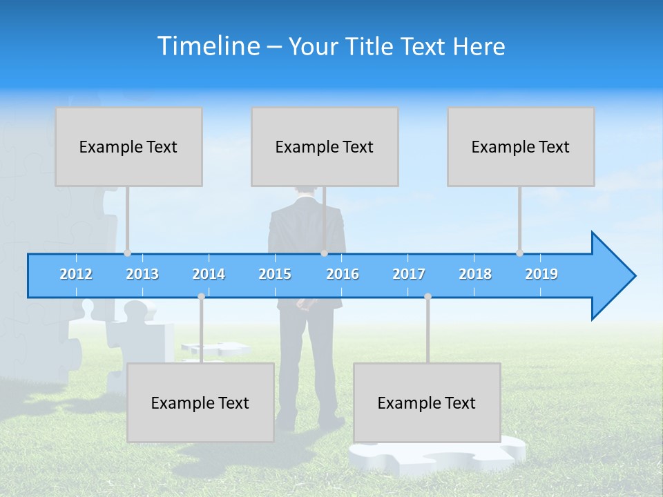 Natural White Green PowerPoint Template