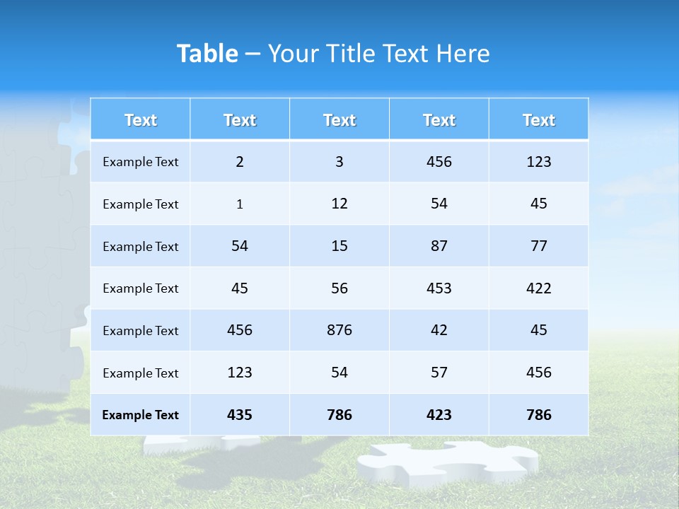 Natural White Green PowerPoint Template
