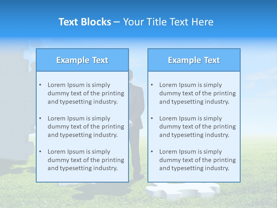 Natural White Green PowerPoint Template