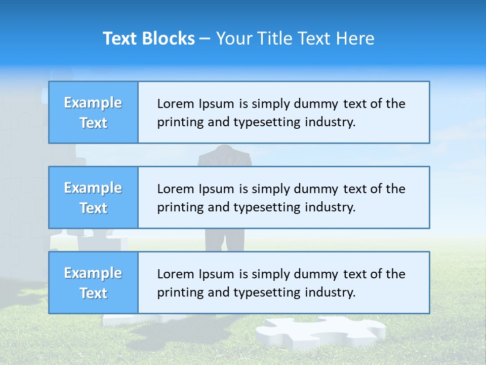 Natural White Green PowerPoint Template