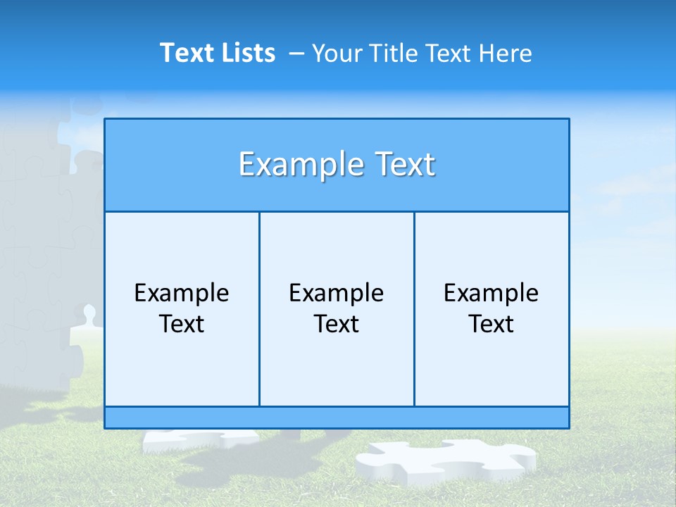 Natural White Green PowerPoint Template