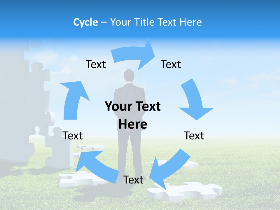 Natural White Green PowerPoint Template