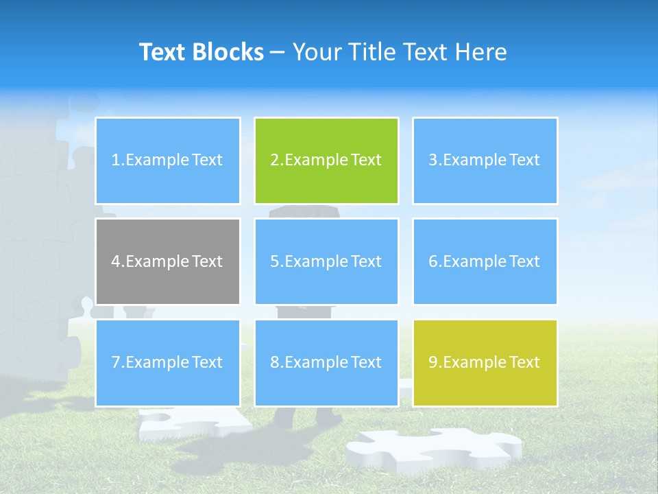 Natural White Green PowerPoint Template
