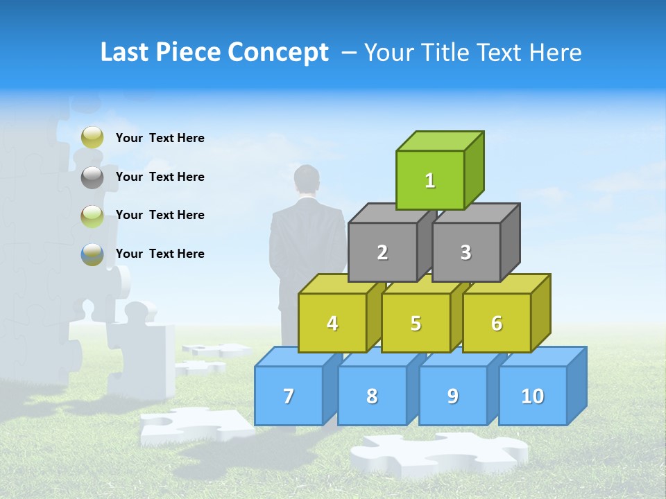 Natural White Green PowerPoint Template