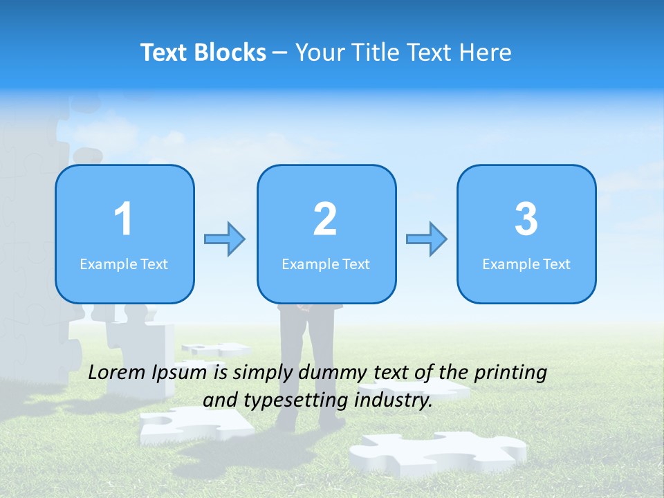 Natural White Green PowerPoint Template