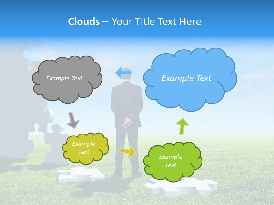 Natural White Green PowerPoint Template