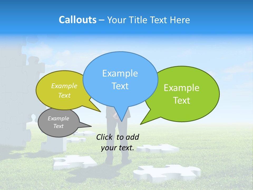 Natural White Green PowerPoint Template