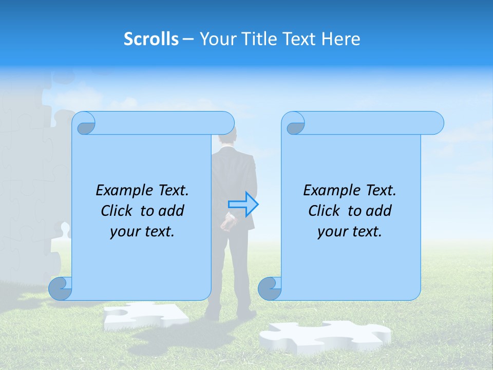 Natural White Green PowerPoint Template