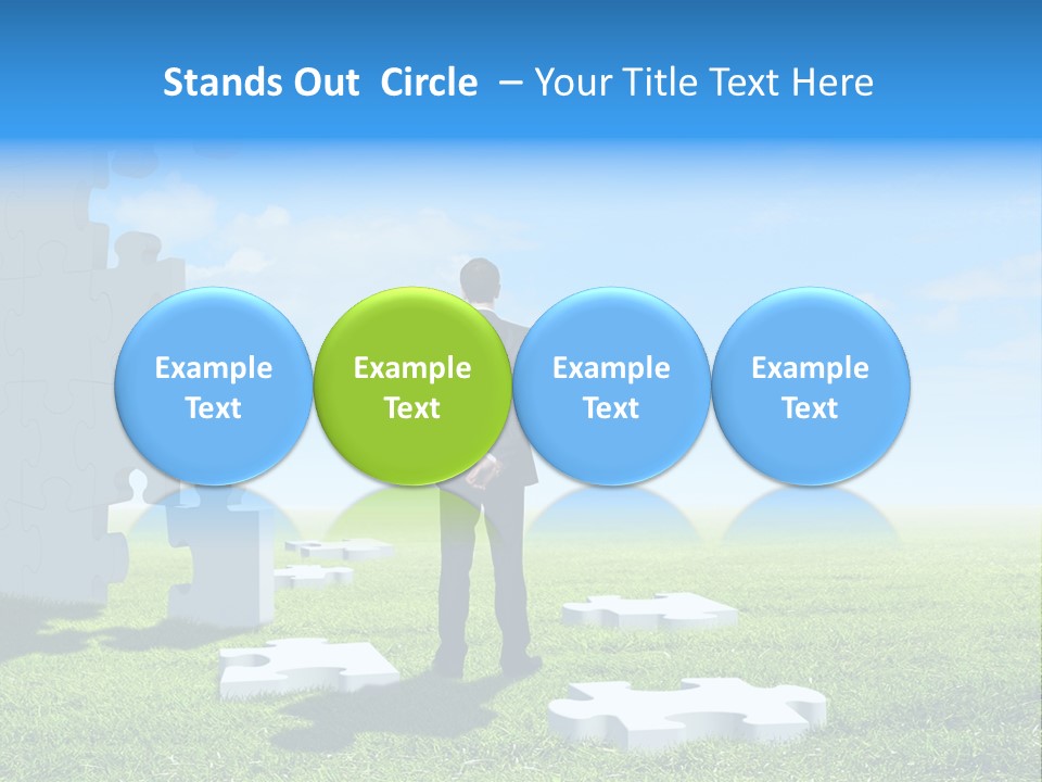 Natural White Green PowerPoint Template