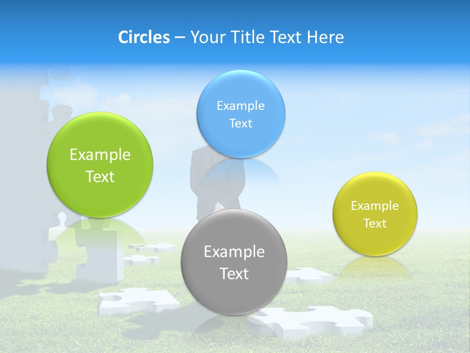 Natural White Green PowerPoint Template
