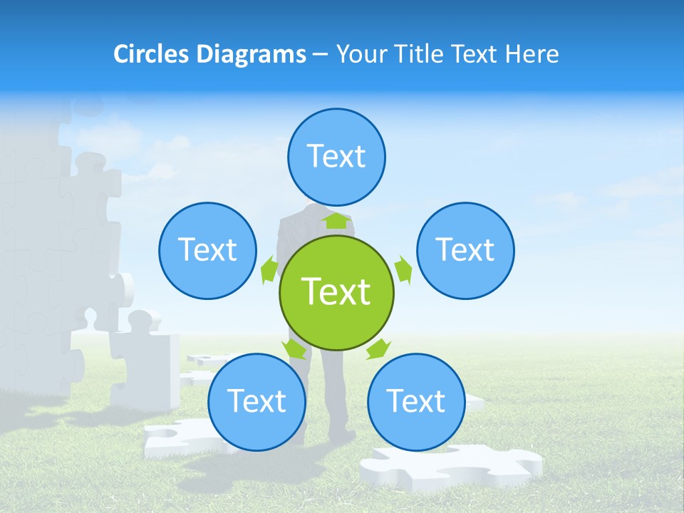 Natural White Green PowerPoint Template