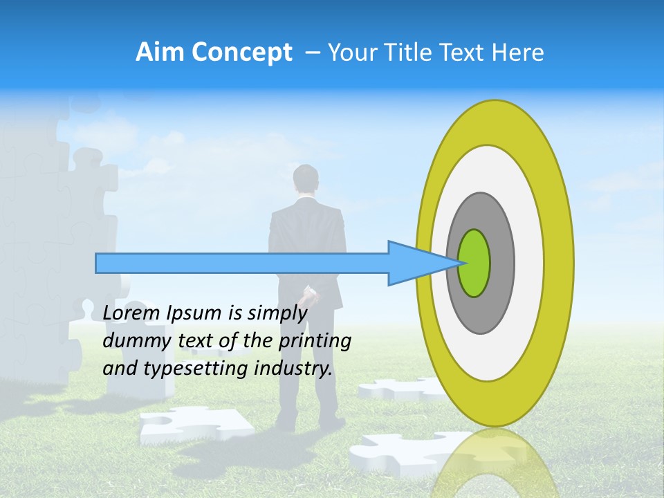 Natural White Green PowerPoint Template