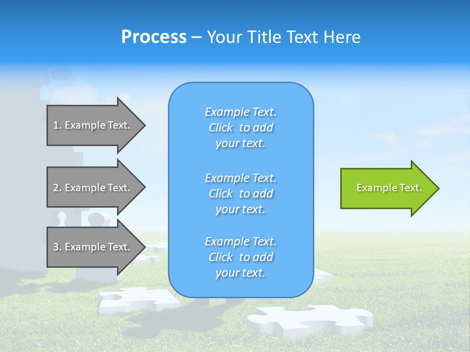 Natural White Green PowerPoint Template
