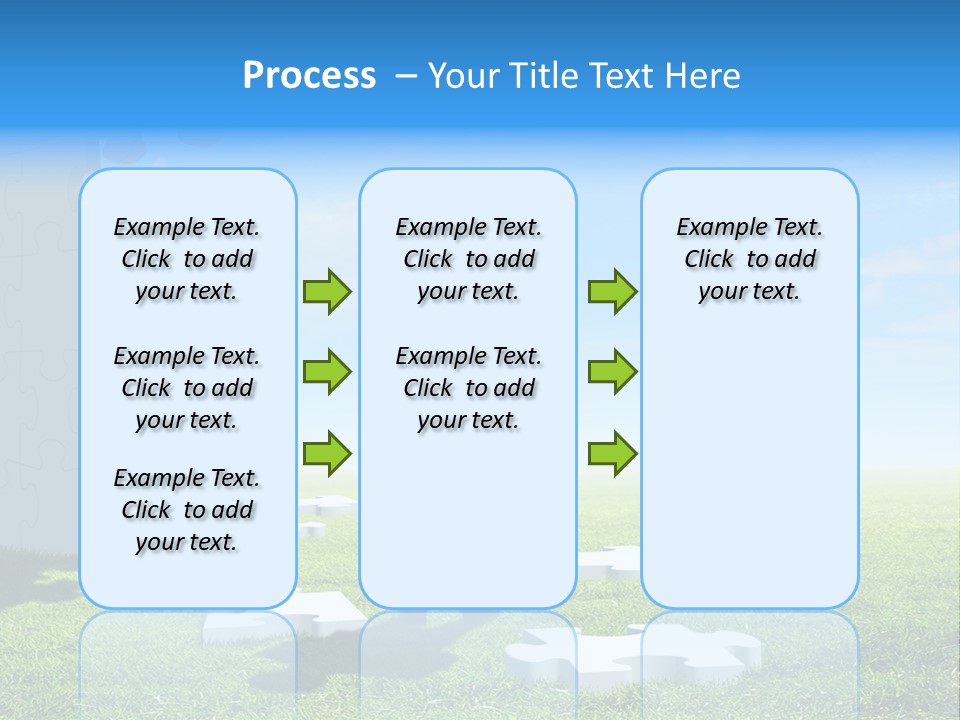 Natural White Green PowerPoint Template