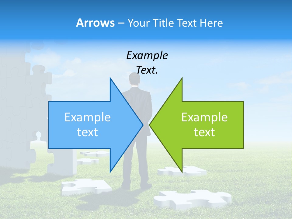 Natural White Green PowerPoint Template