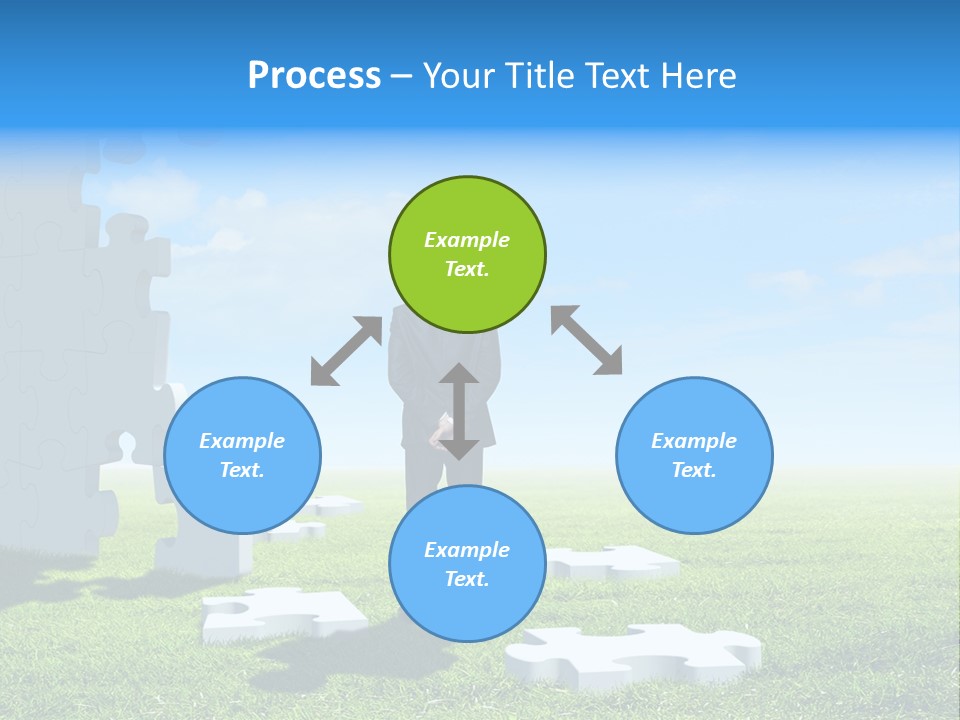 Natural White Green PowerPoint Template