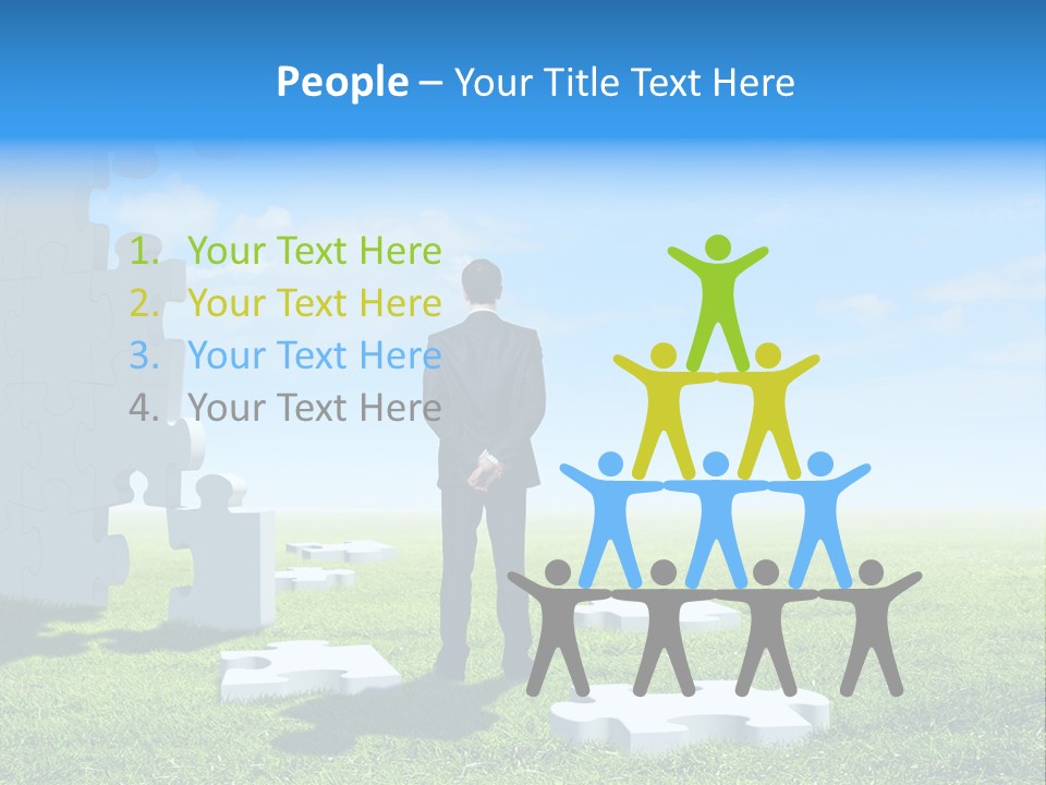 Natural White Green PowerPoint Template